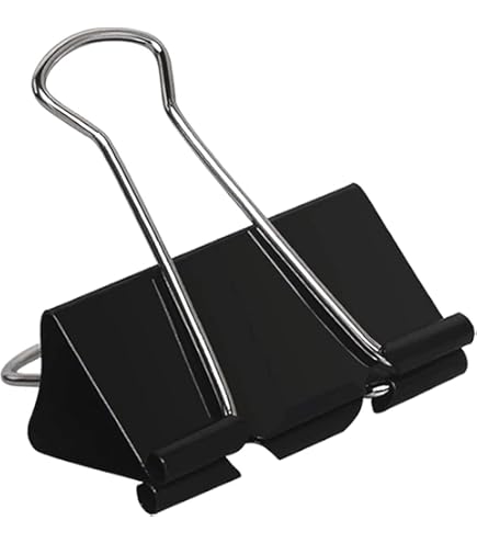 Lot De 36 Petites Pinces à Reliure Dorées – 1,9 Cm (19 Mm) – Capacité 0,8 Cm – Pour Bureau, École, Maison
