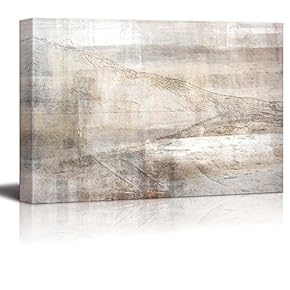 Sharp Deserted Hills with a Bronze Dusty Texture Over It - Canvas Art Home Art - 12x18 inches