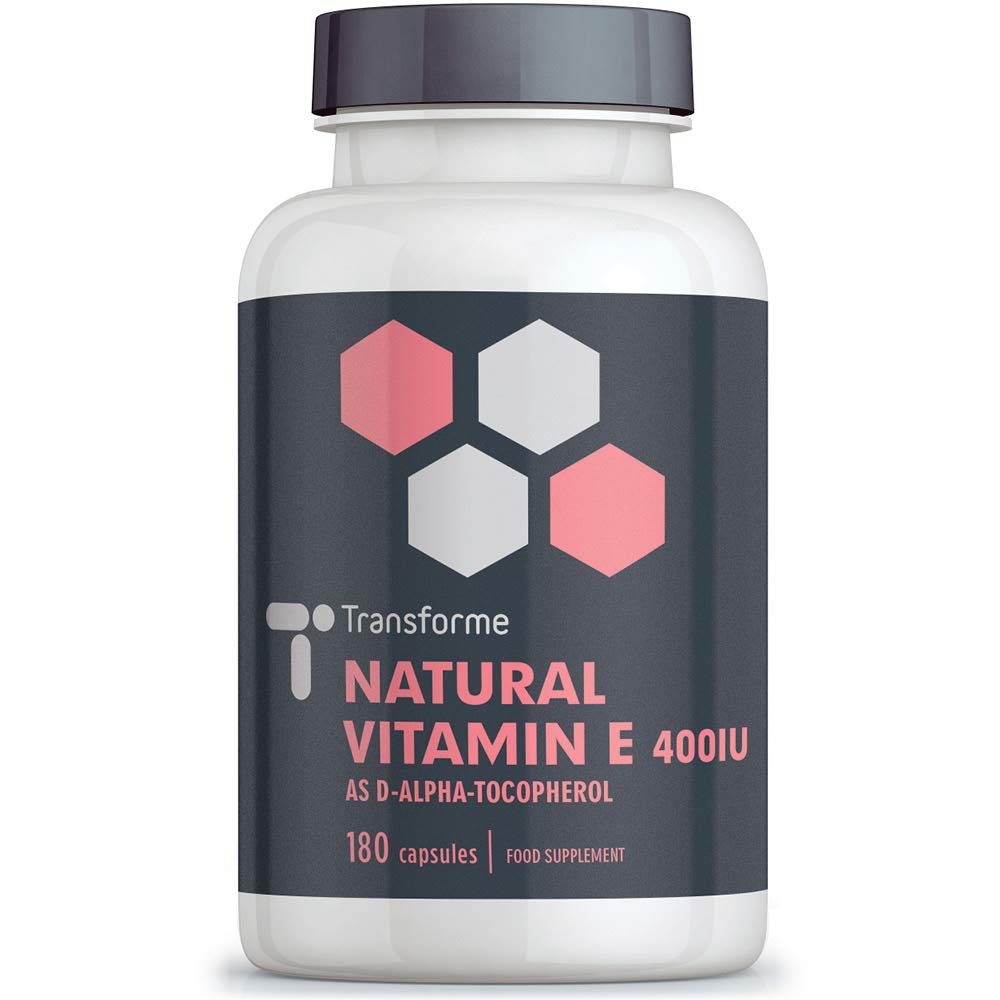 Vitamin E Capsules 400iu Natural Source, 180 Softgels, Natural Liquid D