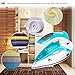 ZZ TI962-G Dual Voltage Travel Steam Iron with Stainless Steel Soleplate 1000 Watt, Blue
