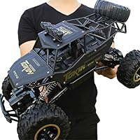 Agelloc RC Car Remote Control Monster Truck 2.4G 4WD Off-Road Vehicle Buggy Crawler Car for All Terrain Great Birthday Gift for Boys Kids Black