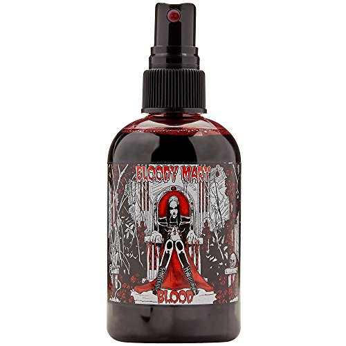 Fake Blood Makeup Spray - For Theater and Costume or Halloween Zombie, Vampire and Monster Dress Up - By Bloody Mary (Large - 4 oz)