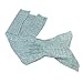 ONEPACK Mermaid Tail Crochet Blanket,Handmade Mermaid Blanket for adult,Super Soft Comfortable for All Seasons Sleeping Reading Watching Working Sofa Camping Blankets(Adult,73