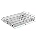 Mindspace Cutlery Organizer Silverware Tray with 6 Compartments | Kitchen Utensil Drawer Organizer | Silverware Tray for Drawer | The Mesh Collection, Silver
