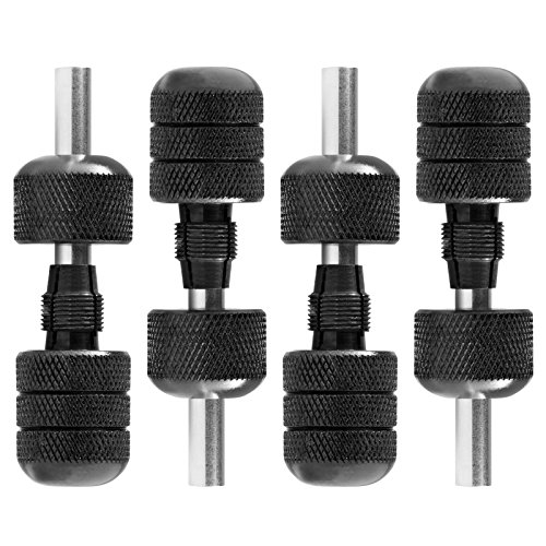 ACE Needles 4 Aluminum Ez Twist Tattoo Machine Grips 1 in. 25mm - Black