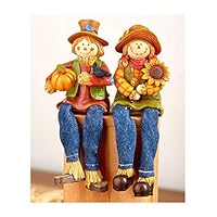 Yal Boutique Fall is Here Gift Collection Thanksgiving Autumn Home Decor Fall - Choose Your Design (Scarecrow Couple)