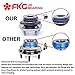 FKG 513121 Front Wheel Bearing Wheel Hub Assembly fit for Impala, Allure, Aurora, Bonnevile, Lesabre, Century, Seville, 5 Lugs W/ABS Set of 2