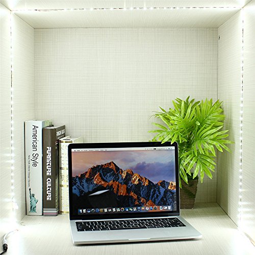 SOLMORE Dimmable LED Strip Lights Kit 240 LEDs 13ft/4m LED Light Strip for Vanity Makeup Mirror Closet Under Cabinet Lighting DIY indoor Kitchen Bar Celebration Decor (Daylight White)