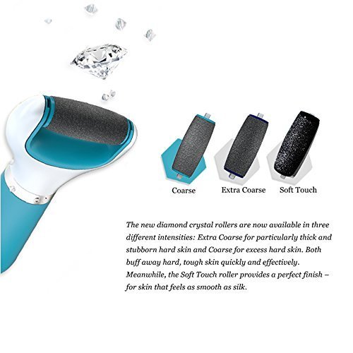 Amope Pedi Perfect Electronic Foot File - Regular Coarse, Blue