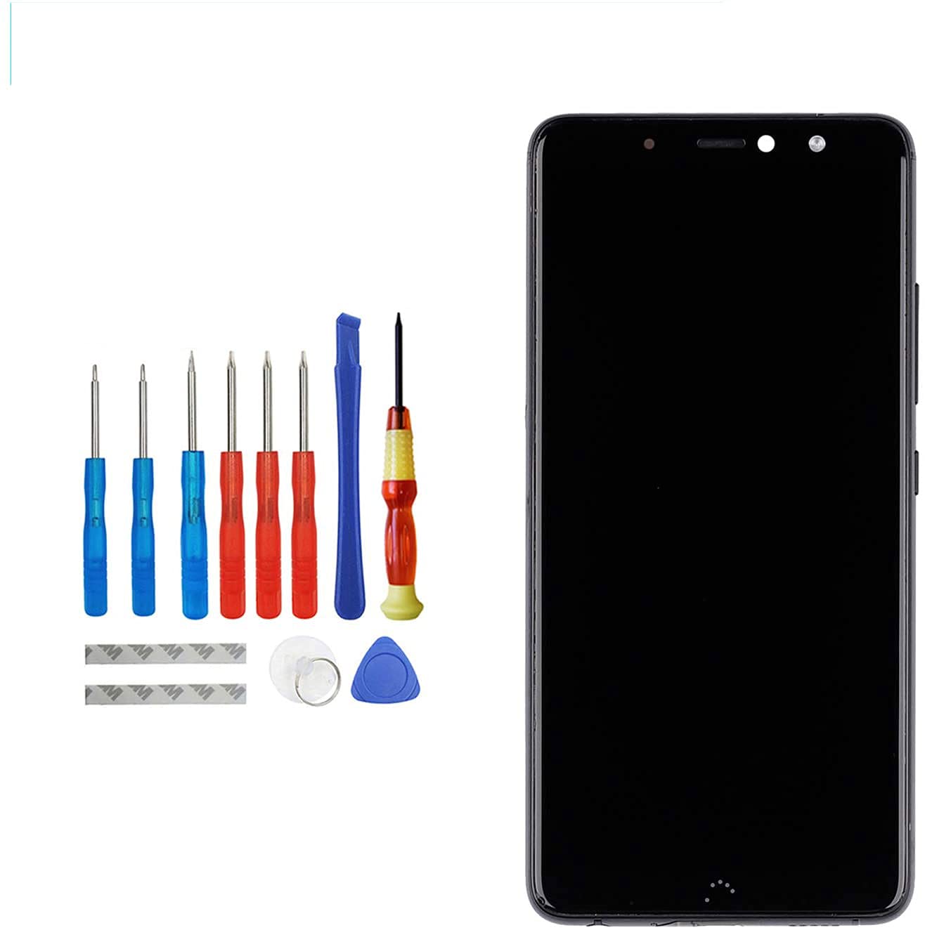 E-YIIVIIL LCD Display Compatible for Bq Aquaris X2/X2 Pro 5.65 inch (Black + Frame) LCD Touch Screen with Tool Kit