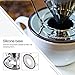 E-PRANCE Pour Over Coffee Filter, Reusable Coffee Cone Dripper Paperless, Stainless Steel Double Mesh Pour Over Coffee Maker with Separate Stand for 1-4 cups