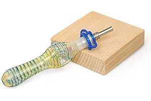 Honey Dispenser PLUS - No Drip Glass with STAINLESS STEEL TOP - Syrup Dispenser Glass - Beautiful Honey Pot - Honey Jar with 