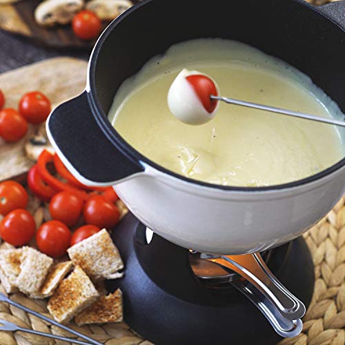 Stainless Steel Fondue Forks for Cheese Fondue, Color Coding Marshmallows Meat Strawberries Chocolate Forks, Set of 12, 9.25"