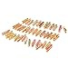 100 Pieces Mini Colorful Wooden Craft Clips Photo Paper Peg (Color Set 1)