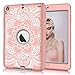 ipad Mini 2 case,ipad Mini 3 case PIXIU, Heavy Duty High Impact Shockproof Hybrid Case Hard Cover Pc+Silicone Full Body Protective Defender Cover for iPad Mini/iPad Mini 2/ iPad Mini 3 Floral