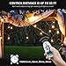 Outdoor Dimmer for String Lights 1000W Remote Plug-in Dimmer Switch for LED String Lights and Incandescent Bulbs, 50Ft Remote Control Dimmer, 3 Prong Outlet, Timer Switch, Waterproof IP 65
