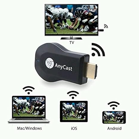 ONX3 Amazon Fire HD 8 8' Wi-Fi-Display Miracast Dongle HDMI Airplay-Adapter Wireless DLNA-Bildschirm spiegeln Wi-Fi Dongle-Em