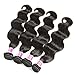 Colorful Queen Brazilian Virgin Hair Body Wave Remy Human Hair 4Bundles Weaves 100% Unprocessed Hair Extensions Natural Color 16 18 20 22Inch