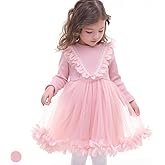 Ozkiz 'Rubble Flower' Pink Casual Party Birthday Tutu Ruffle Dress for Girls Toddler Dresses, US Size 3T~7Y