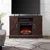 BELLEZE Industrial 47 Inch Rustic Electric Fireplace TV Stand & Media Entertainment Center Console Table for TVs up to…