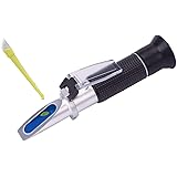 Antifreeze Refractometer Displaying in Fahrenheit for Checking Freezing Point of Automobile Antifreeze Systems and Battery Fl