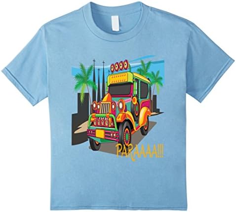 Kids Philippines Jeepney T shirt Limited Edition 6 Baby Blue