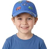 KDVOG Embroidered Baseball Caps for Boys Girls, Toddler Baseball Hat Adjustable Vintage Excavator Trucker Hats, Age 3-8