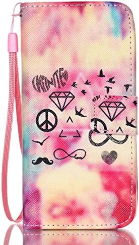 iPhone 6S/6 Case, iBerry iPhone 6S Wallet Case, Leather Apple iPhone 6S 6 Flip Cover with Card Holder and Kickstand - Pink Flip Case for Apple iPhone 6S/6 4.7 Inch