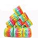 iMagitek 24pcs Mini Smiley Magic Rainbow Plastic Coil Spring Colorful Funny Classic Toy for Kids Gift, Kids Party Bag Favors, Kids Stocking Fillers