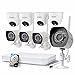 Zmodo 1080p HD NVR WiFi System 4 HD Outdoor and 4 HD Indoor 1.0 Megapixel Wide Angle Wireless Security Camera with 500GB Hard Drive, Intelligent Recording, Smart Motion Detection, Web Access