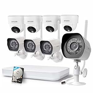 Amazon.com : Zmodo 1080p HD NVR WiFi System 4 HD Outdoor