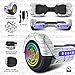 CHO Spider Wheels Series Hoverboard UL2272 Certified Hover Board with 6.5 inch Wheels Electric Scooter Smart Self Balancing Wheels (White)