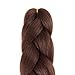 Alissa Jumbo Braiding Hair Extensions High Temperature Kanekalon Synthetic Braiding Twist Hair Multiple Tone Colored Jumbo Braiding Hair (24'',33#)