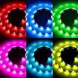 Led Light Strip Sunsbell LED Rope Strips 5050 SMD Battery Powered Led Strip - Waterproof Flexible Strip Light with Controller (200cm/6.56ft, RGB)