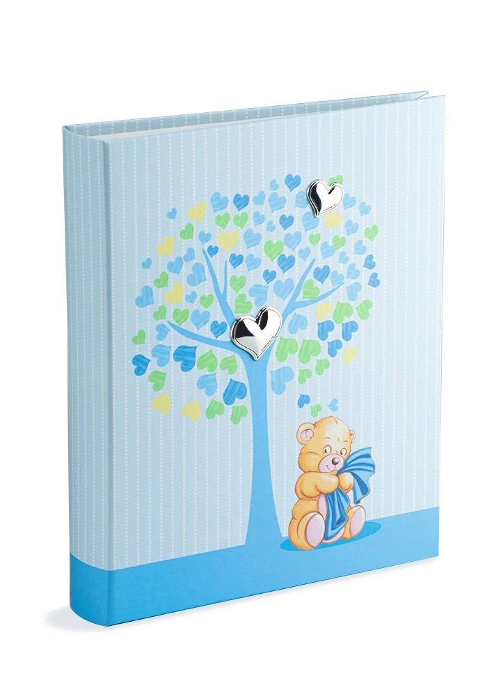 Mareli Baby Photo Album 20 x 25 cm Tree of Life Light Blue with Silver