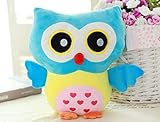 Stuffed Toy Plush Doll Lovely Owl Shaped Perfect Decorative Pillow by Rainbow Fox
