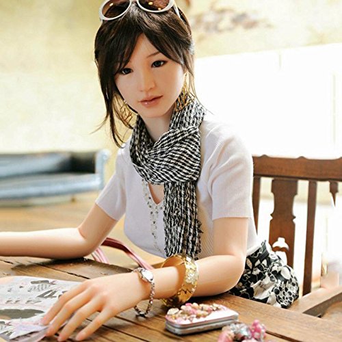 Fxwj Inflatable Doll 165cm Vibration Strong Suction Semi-solid Silicone Asian Girl