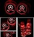 DIYcarhome Car Logo LED Cup Pad led cup For Mercedes-Benz coaster 7 Colors Changing USB Charging Mat Luminescent Cup Pad LED Mat Interior Atmosphere Lamp Decoration Light (2PCS)