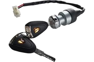 JOEEGO Ignition Starter Switch Assembly for 48V Golf Cart, Replacement for ICON/Edison/Advanced EV, Unique Key Switch