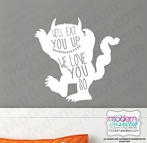Where The Wild Things Are Vinyl Wall Decal V2