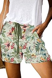 ONLYSHE Women's Floral Shorts Athletic Workout