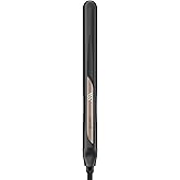 Infiniti PRO CONAIR Tourmaline Ceramic 1-Inch XL Flat Iron Digital Hair Straightener, 1-Inch XL Flat Iron to Straighten or Curl, 5 Heat Settings, for All Hair Types and Textures, Dark Gray
