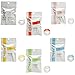 King Jim White, Red, Pink, Yellow, Green, and Blue, Set of six, TEPRA Lite Tape; for Label Printer TEPRA Lite