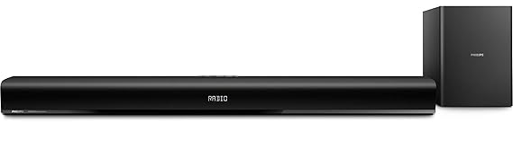 Philips HTL1193B/98 Soundbar mit Bluetooth (Dolby Digital, Bass Control, 80W) schwarz