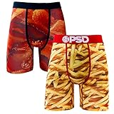 PSD 2-Pack Men's Underwear Boxer Brief - Bacon and Fries