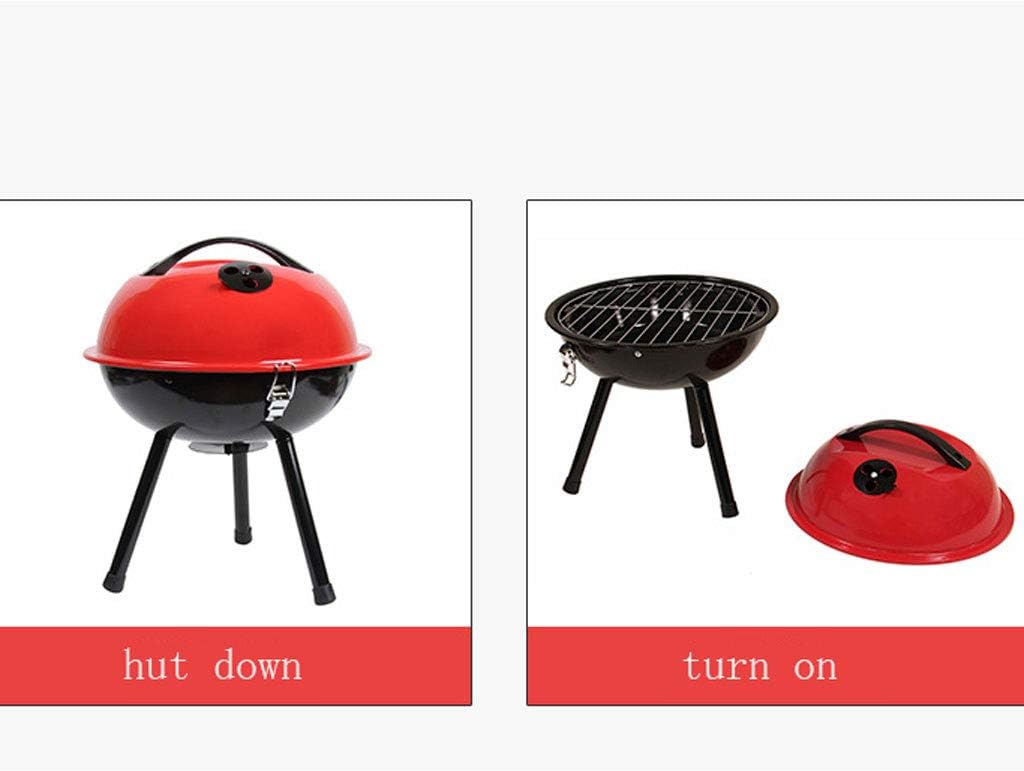 review ZJJ& BBQ Barbecue Grill Outdoor Portable Mini Apple Grill Charcoal Grill