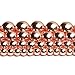 Natural Smooth Hematite Round Gemstone Loose Beads Non-Magnetic Rose Gold Hematite Beads 15 inch 8mm