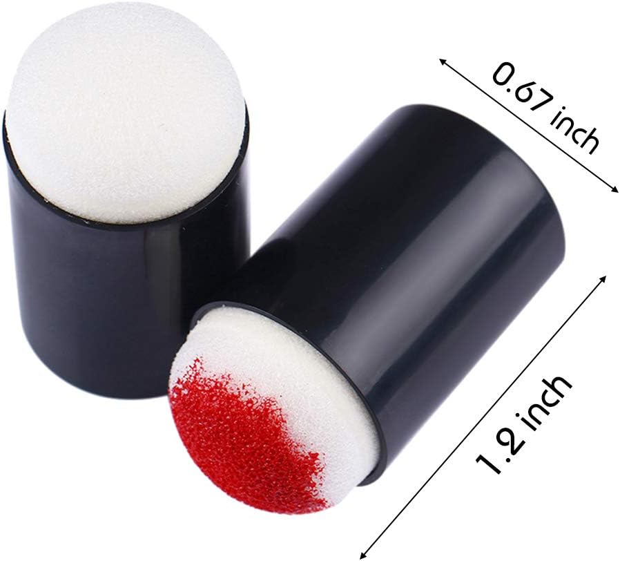 Finger Sponge Daubers for Painting, Drawing, Ink, Card Making, Commodities for Finger Painting 20 Pack
