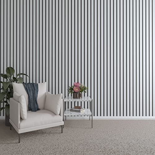 Ekena Millwork 47"H x 1/2"T PVC Adjustable Slat Wall Panel Kit w/ 2"W Slats, Un…