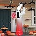 Dreamone 9 Foot Halloween Inflatable Flashing Flame Ghost for Halloween Indoor Outdoor Yard Garden Party Decorations